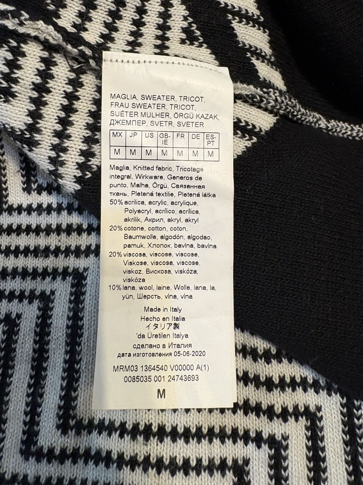 Marina Rinaldi Max Mara Black & White sweater Size M / US 6-8 / IT 42-44 - 6 Thumbnail