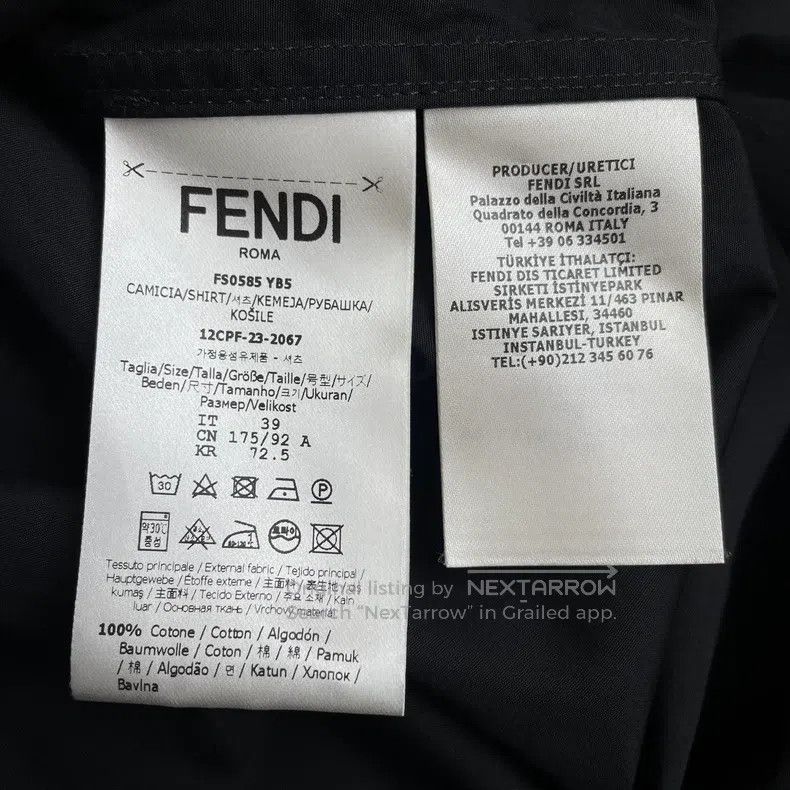 Fendi Fendi size 39 Men's long-sleeve shirt Size US XS / EU 42 / 0 - 6 Thumbnail