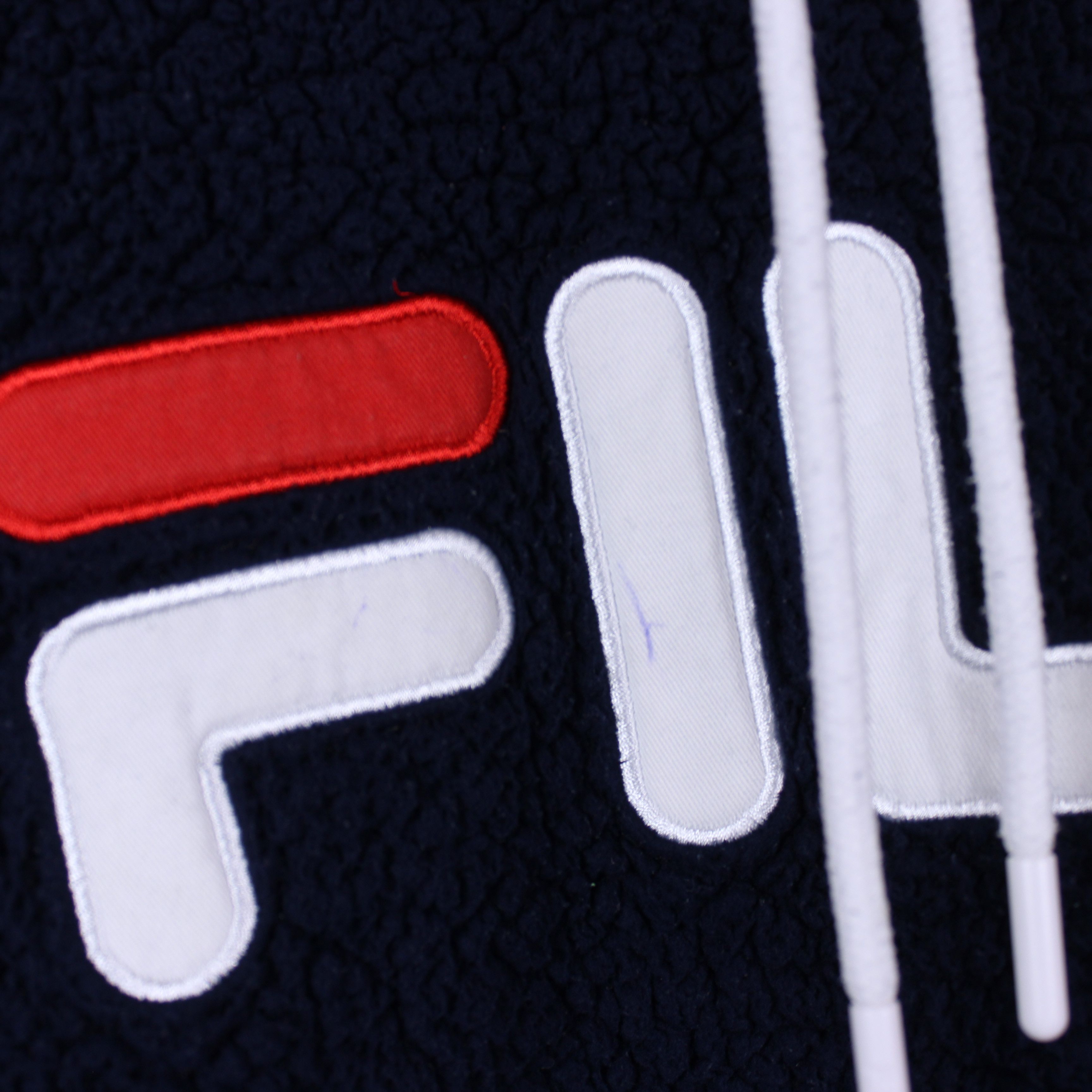 Fila Fila fleece hoodie big logo centr jacket M L navy blue Size US XL / EU 56 / 4 - 7 Thumbnail