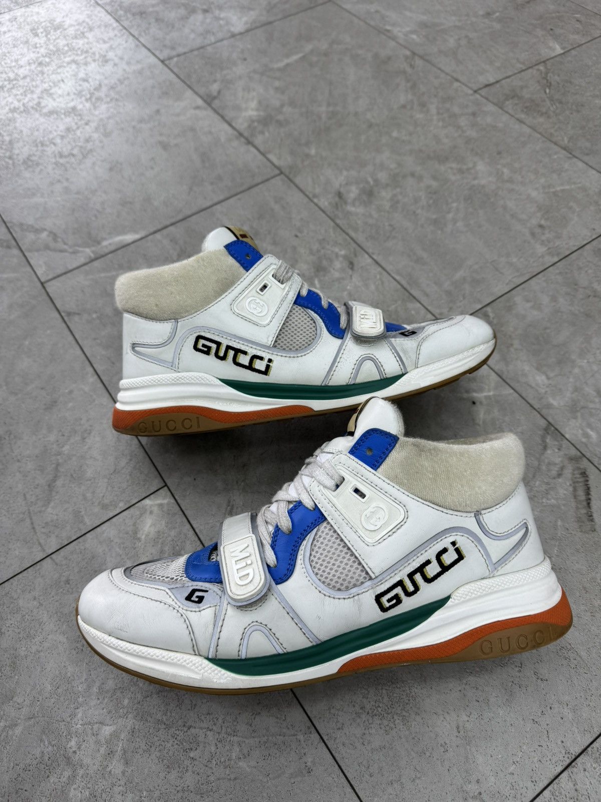Gucci Gucci Ultraspace Mid White Multi Sneaker Size US 10 / EU 43 - 1 Thumbnail
