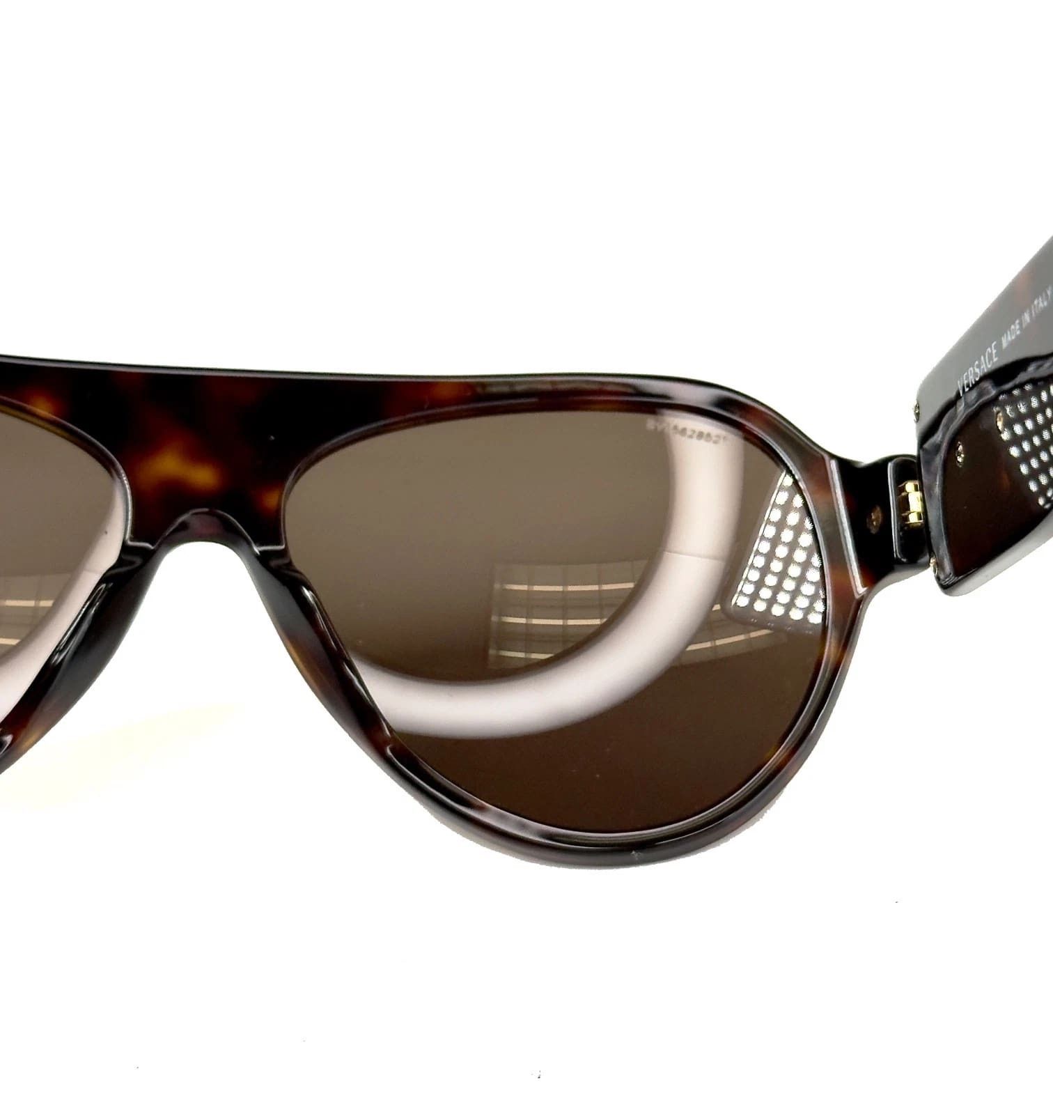 Versace VERSACE VE4323 4323 Rock Icon Baroque Aviator Sunglasses Size ONE SIZE - 5 Thumbnail