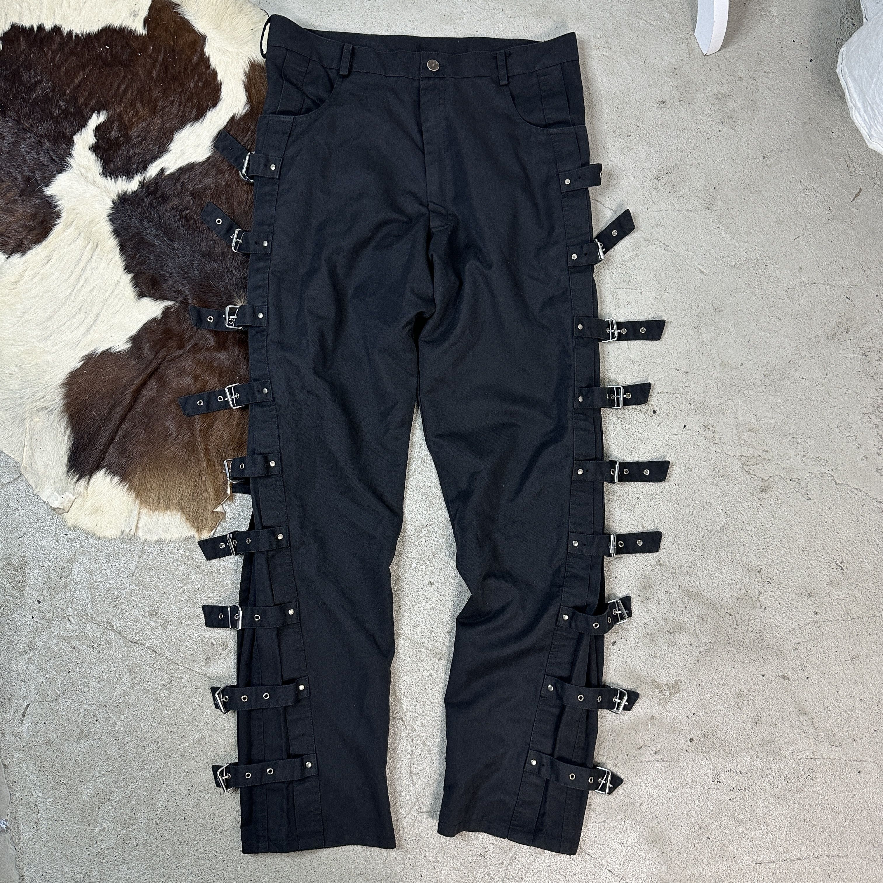 Vintage Goth Vintage Straps Trousers Size US 34 / EU 50 - 6 Thumbnail