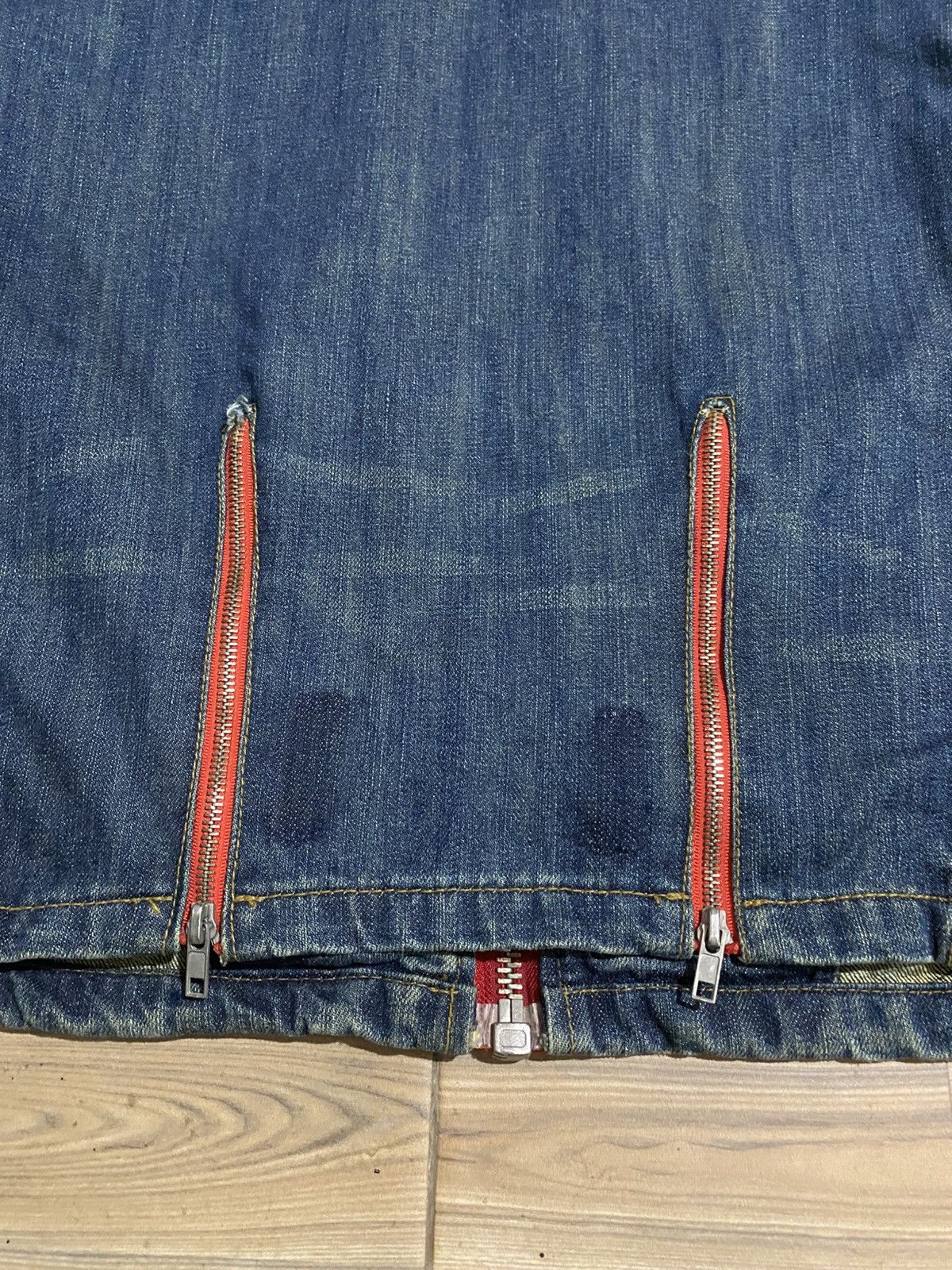 If Six Was Nine YASIRI BIKERS DENIM ZIPPER JACKET Size US M / EU 48-50 / 2 - 7 Thumbnail