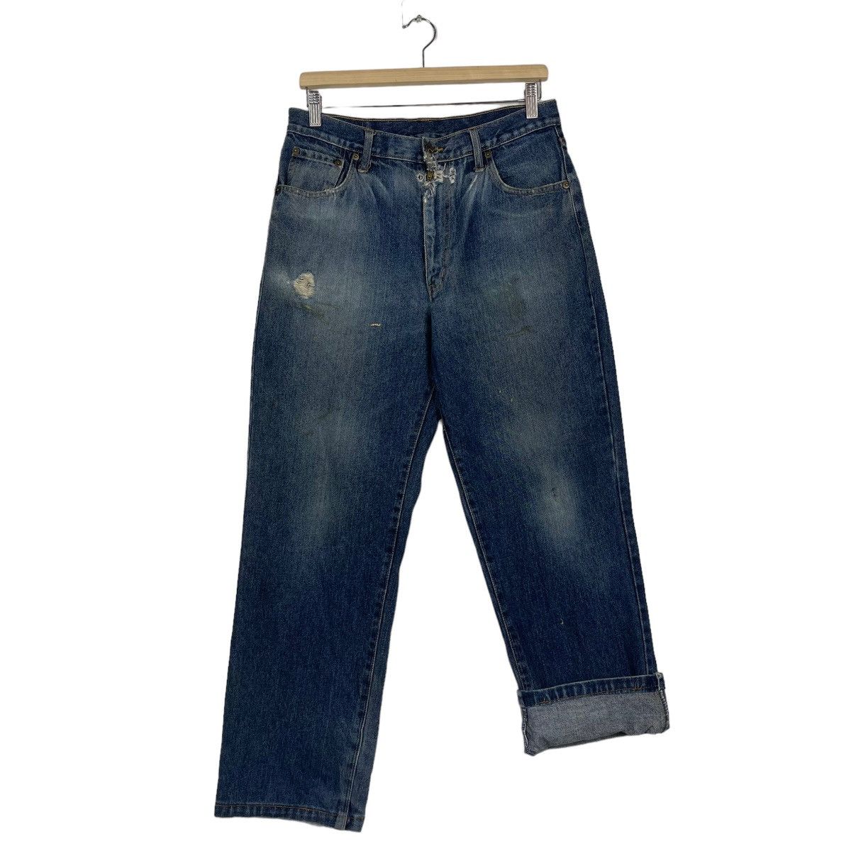 GOSTAR DE FUGA Blue Denim Jeans Machope Distressed Jeans Size US 30 / EU 46 - 9 Thumbnail