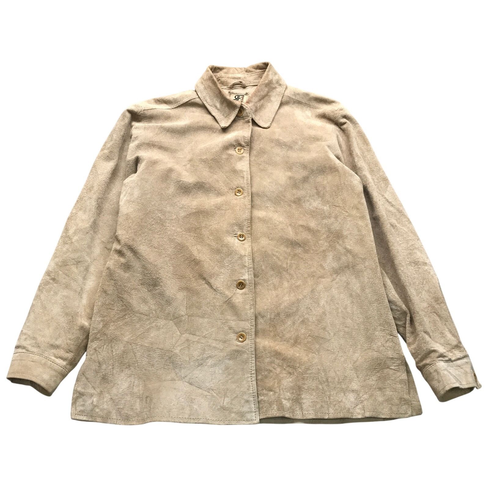 Other Rafaella Sport Suede Leather Shirt Jacket Shacket Women SP Size S / US 4 / IT 40 - 1 Thumbnail