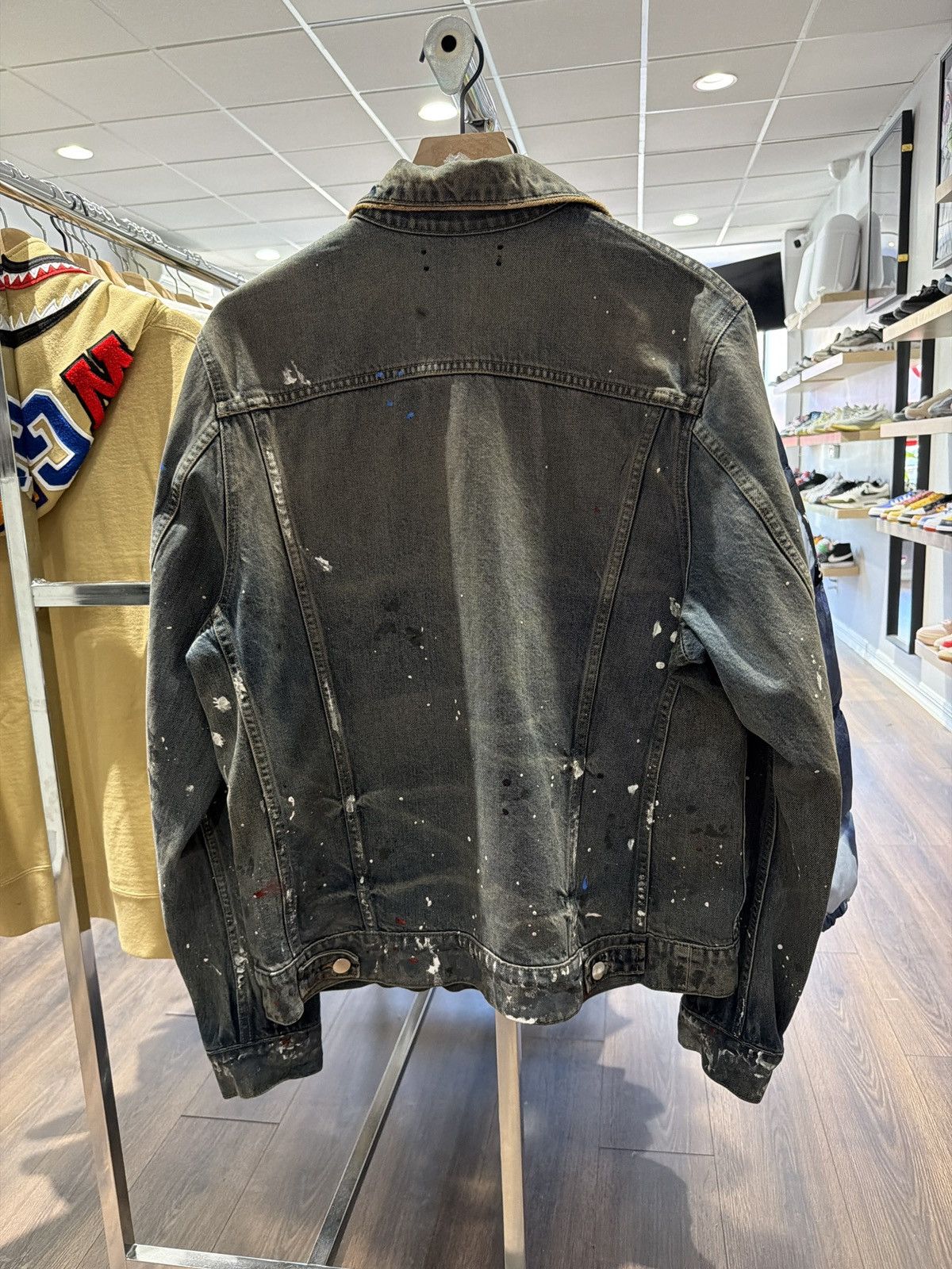 Amiri Amiri Size XL Ink-dipped denim jacket Size US XL / EU 56 / 4 - 2 Thumbnail