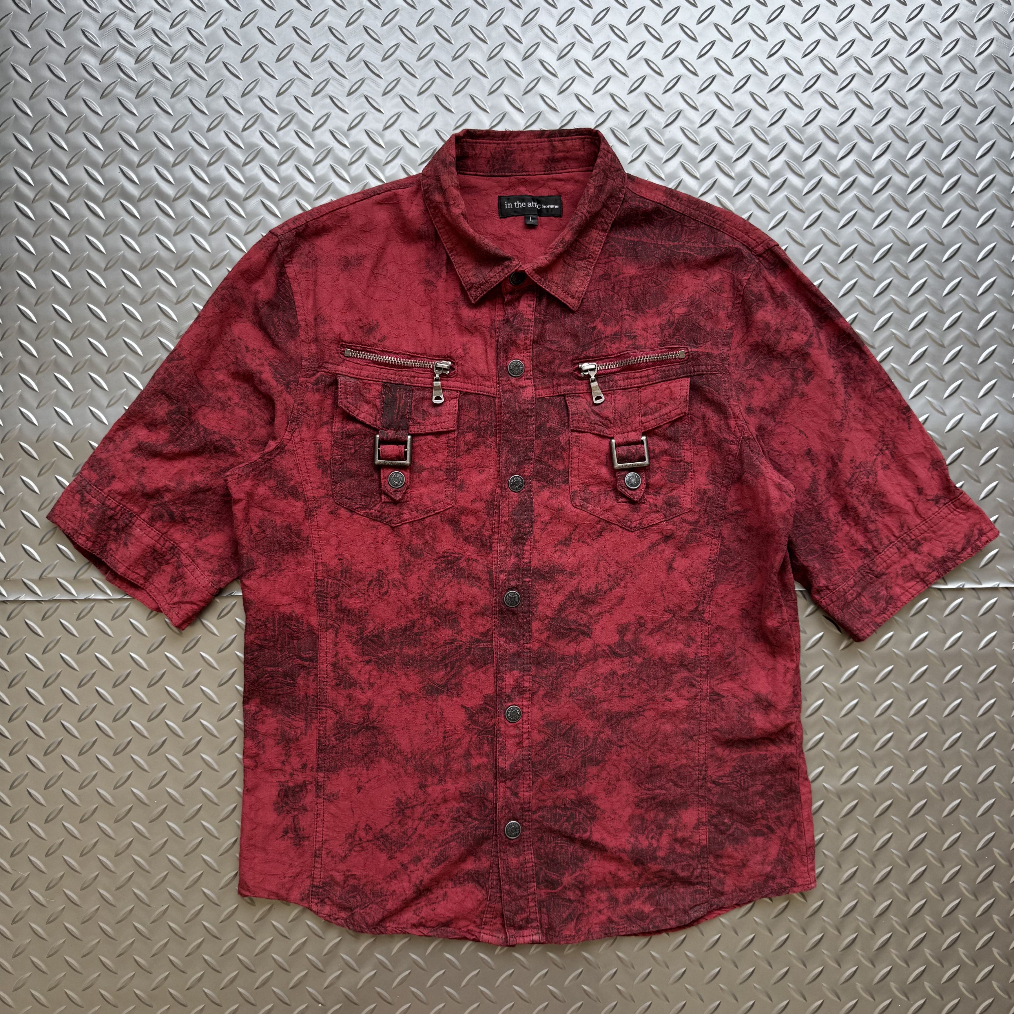 In The Attic Homme Bondage Tactical Punk Shirt