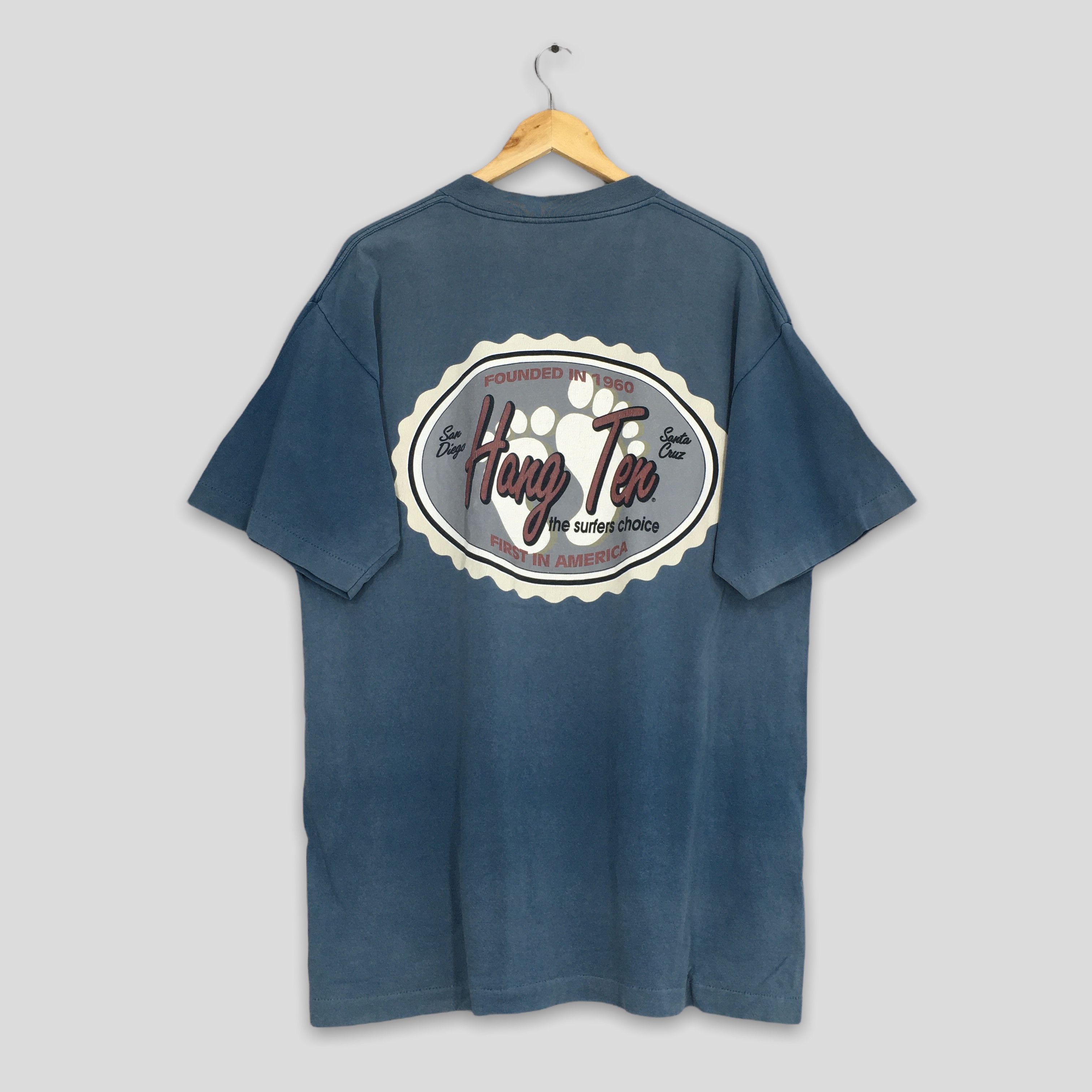 Hang Ten Vintage 80's Hang Ten Surfing Sun Faded T Shirt Large Size US L / EU 52-54 / 3 - 1 Thumbnail