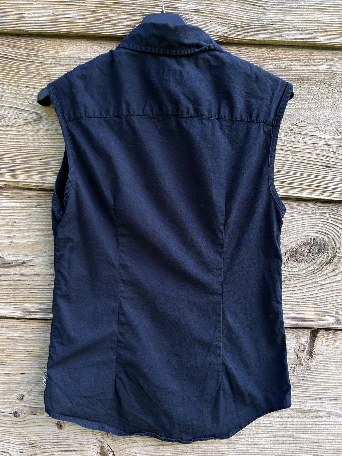 Burberry Vintage Burberry Sleeveless Button Up Vest Shirt Size S / US 4 / IT 40 - 5 Thumbnail