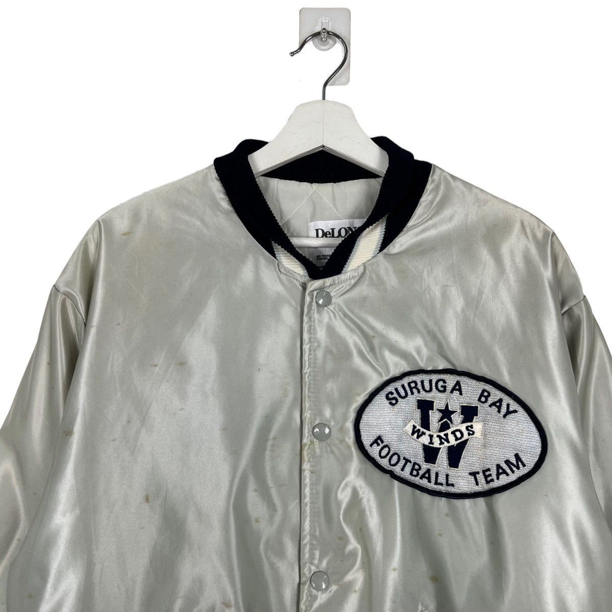 Delong × Vintage 🔥 VINTAGE DELONG SURUGA BAY 'WINDS' FT SATIN BOMBER JACKET Size US L / EU 52-54 / 3 - 4 Thumbnail