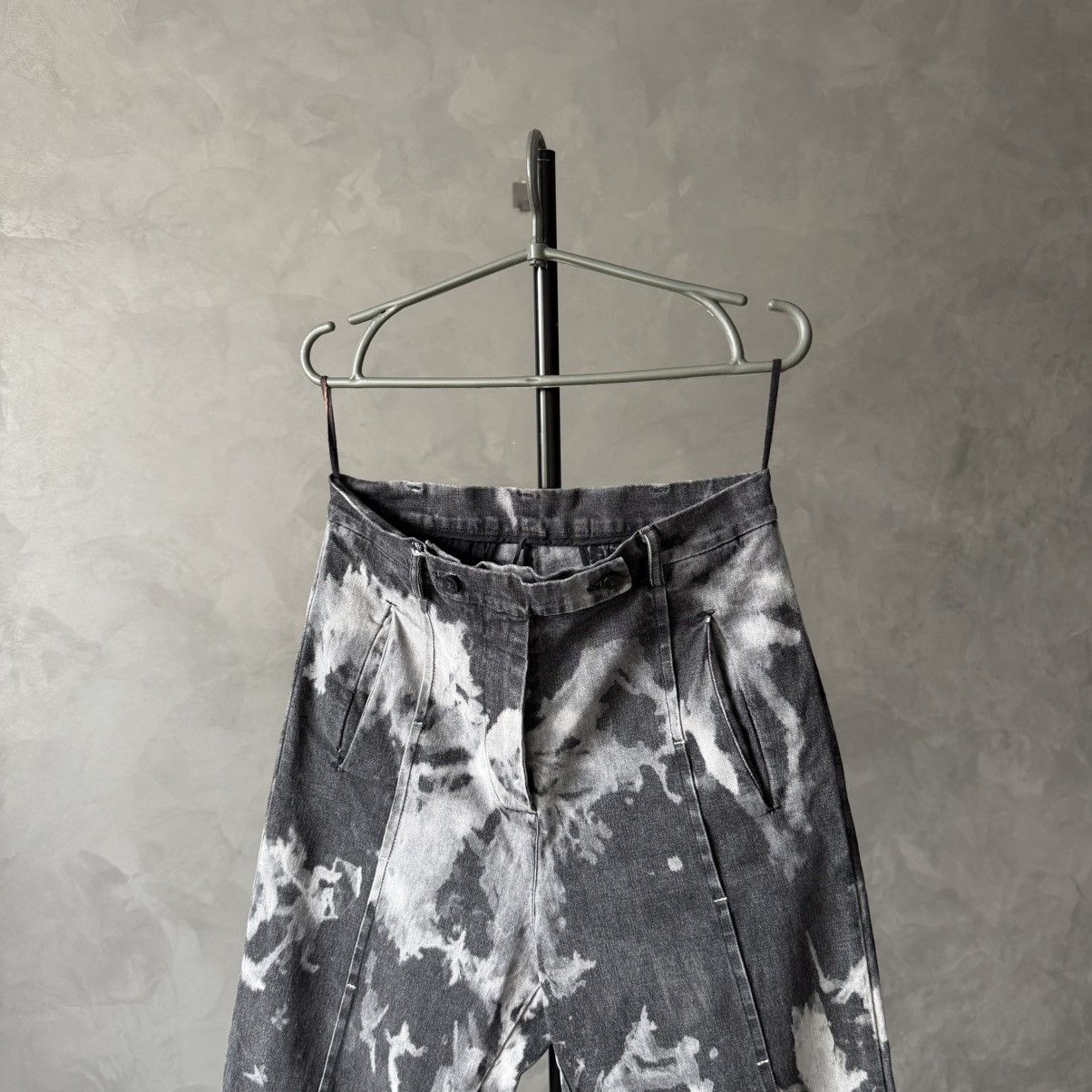 Masnada Masnada Womens Gray Tie Dye Pants Size 28" / US 6 / IT 42 - 2 Thumbnail