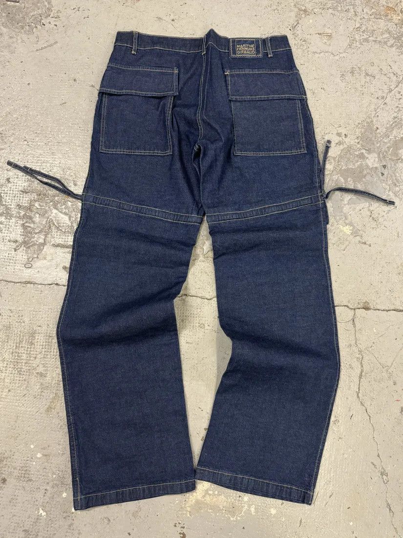 Designer × Marithe + Francois Girbaud × Vintage 2000s Marithé + François Girbaud Blue Carpenter Denim Cargo Jeans Size US 32 / EU 48 - 5 Thumbnail