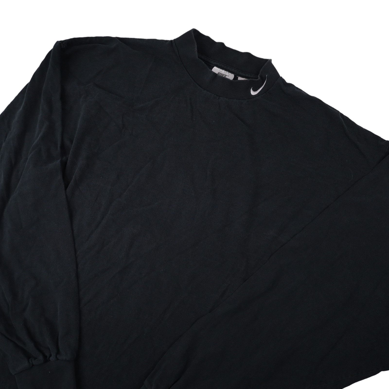Nike × Vintage Vintage 90s Nike Mini Swoosh Mock Neck T Shirt Size US XXL / EU 58 / 5 - 2 Thumbnail