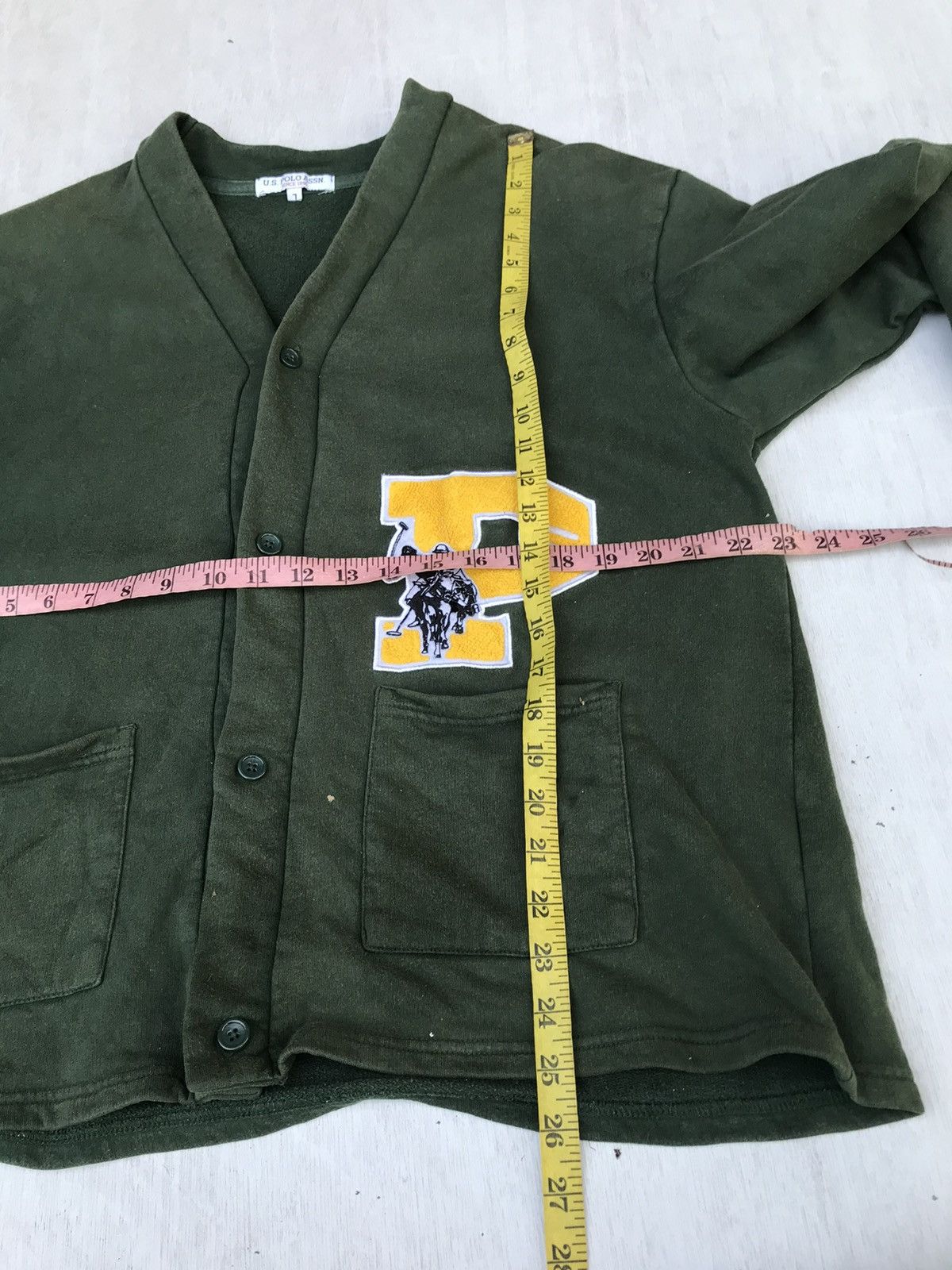 U.S. Polo Assn. × Vintage vintage us polo assn big pony logo knitwear cardigan Size US L / EU 52-54 / 3 - 10 Thumbnail