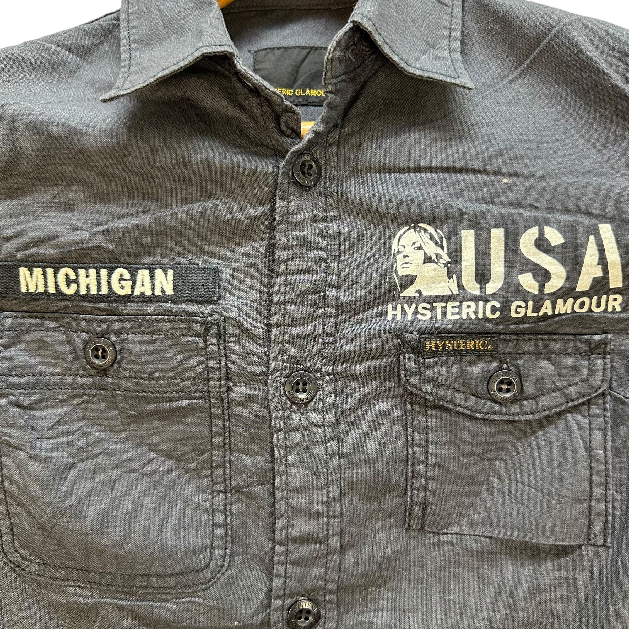 Hysteric Glamour HYSTERIC GLAMOUR 3 Quarter Sleeve Button Up Shirt #A55-1265 Size US XS / EU 42 / 0 - 3 Thumbnail