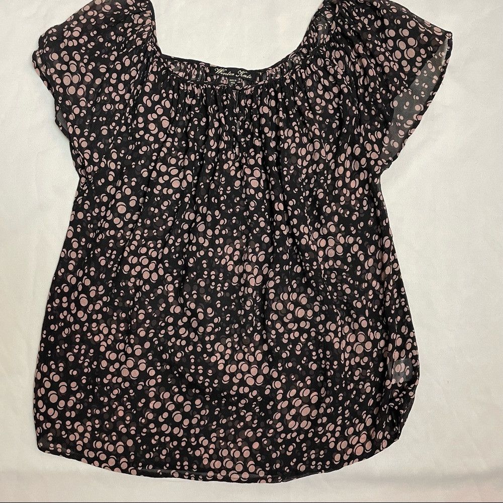 Other Winter Kate Silk Blouse Brown Beige Polka Dots Size L Size L / US 10 / IT 46 - 6 Thumbnail