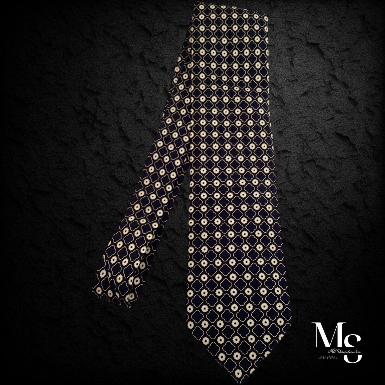 Brioni BRIONI Black Beige Geometric Luxury Silk Tie Hand.Made Italy Size ONE SIZE - 6 Thumbnail