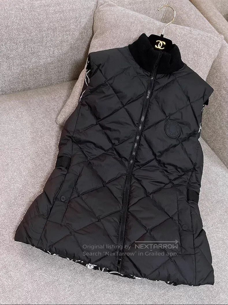 Hermes Hermes Double-sided wear, puff down vest, black and white Size XS / US 0-2 / IT 36-38 - 1 Thumbnail
