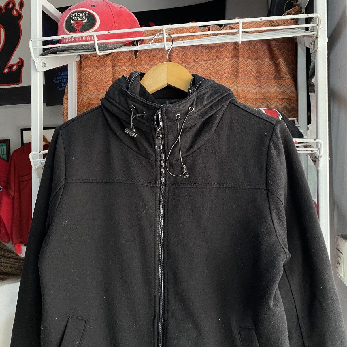 semanticdesign Semanticdesign Japanese Brand Black Hooded Jacket Size US L / EU 52-54 / 3 - 4 Thumbnail