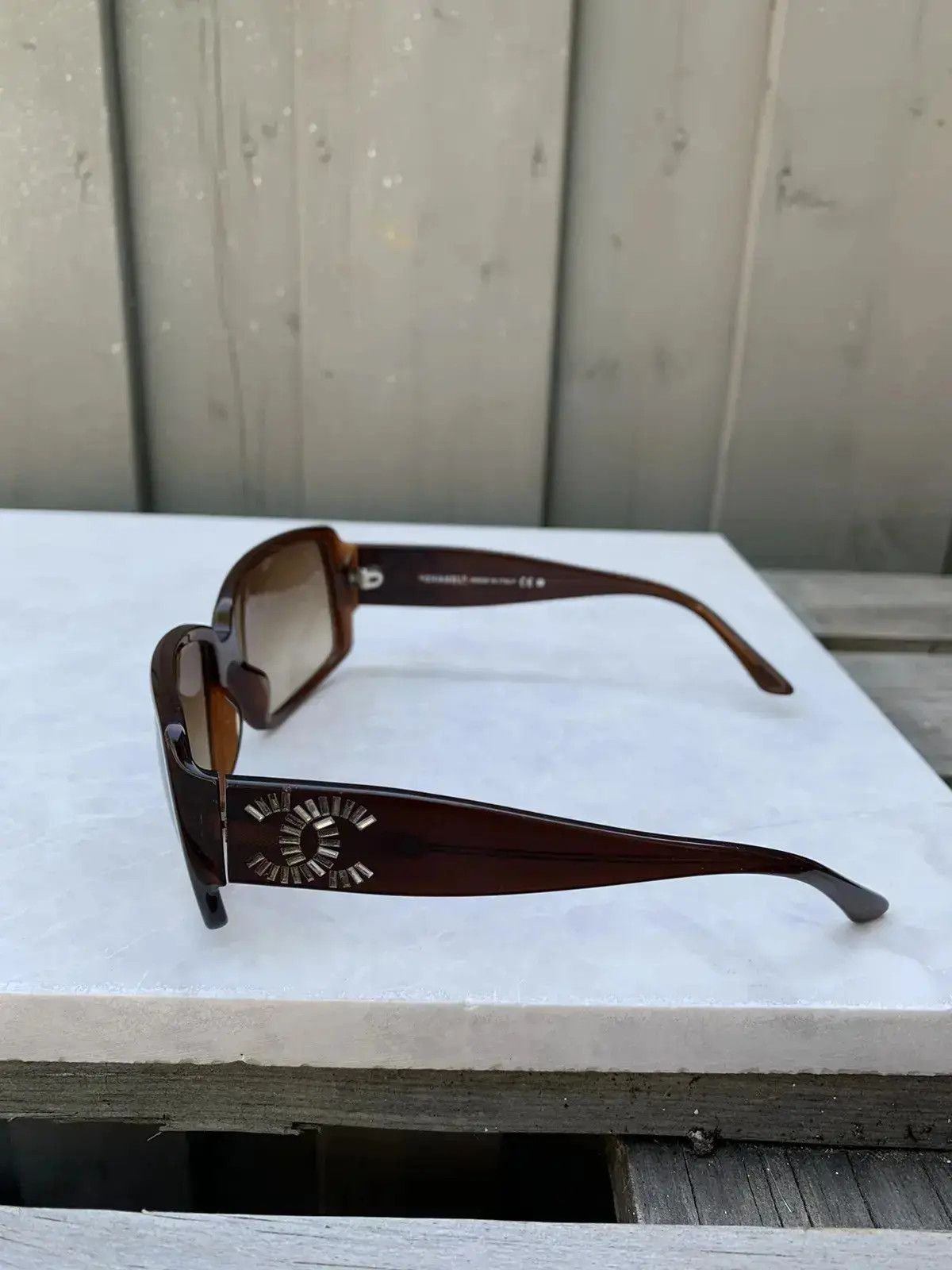 CHANEL Sunglasses 5114 Rhinestone Logo CC 4017 RI877