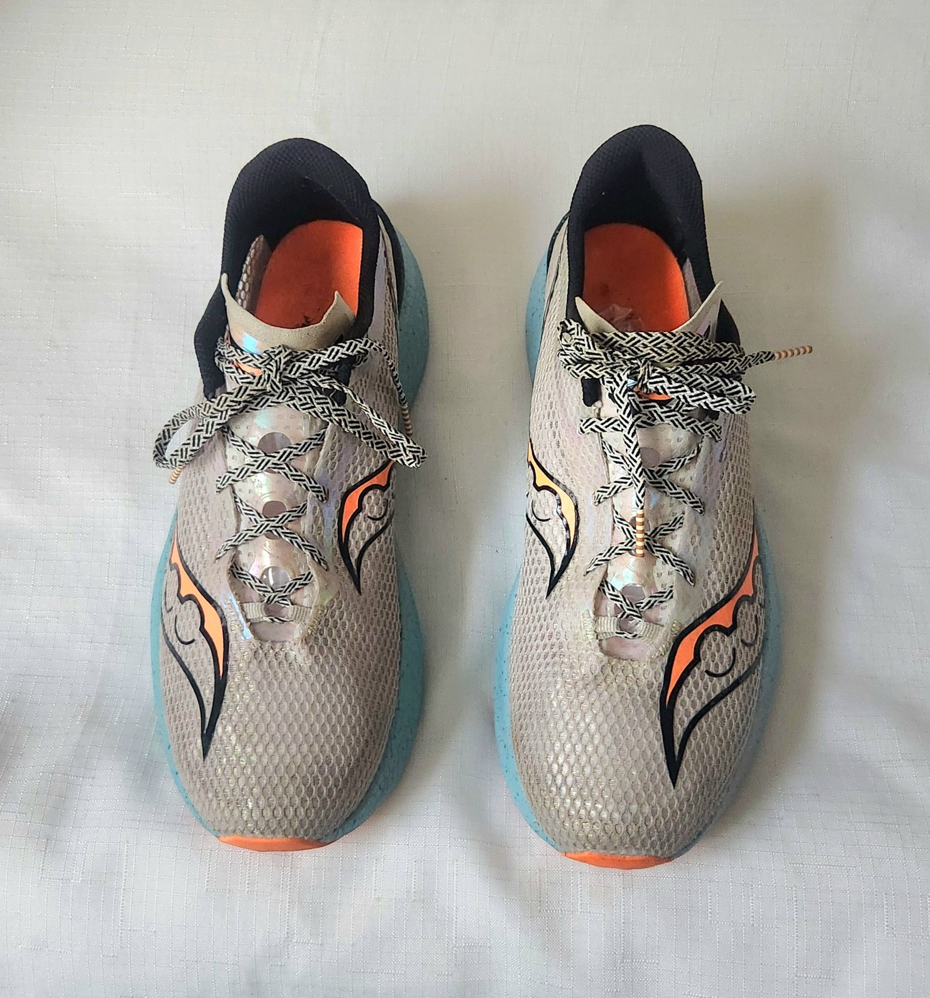 Saucony Saucony Endorphin Pro 3 Fog/ Vizi Orange 2023 (S20755-25) Size US 11.5 / EU 44-45 - 2 Thumbnail