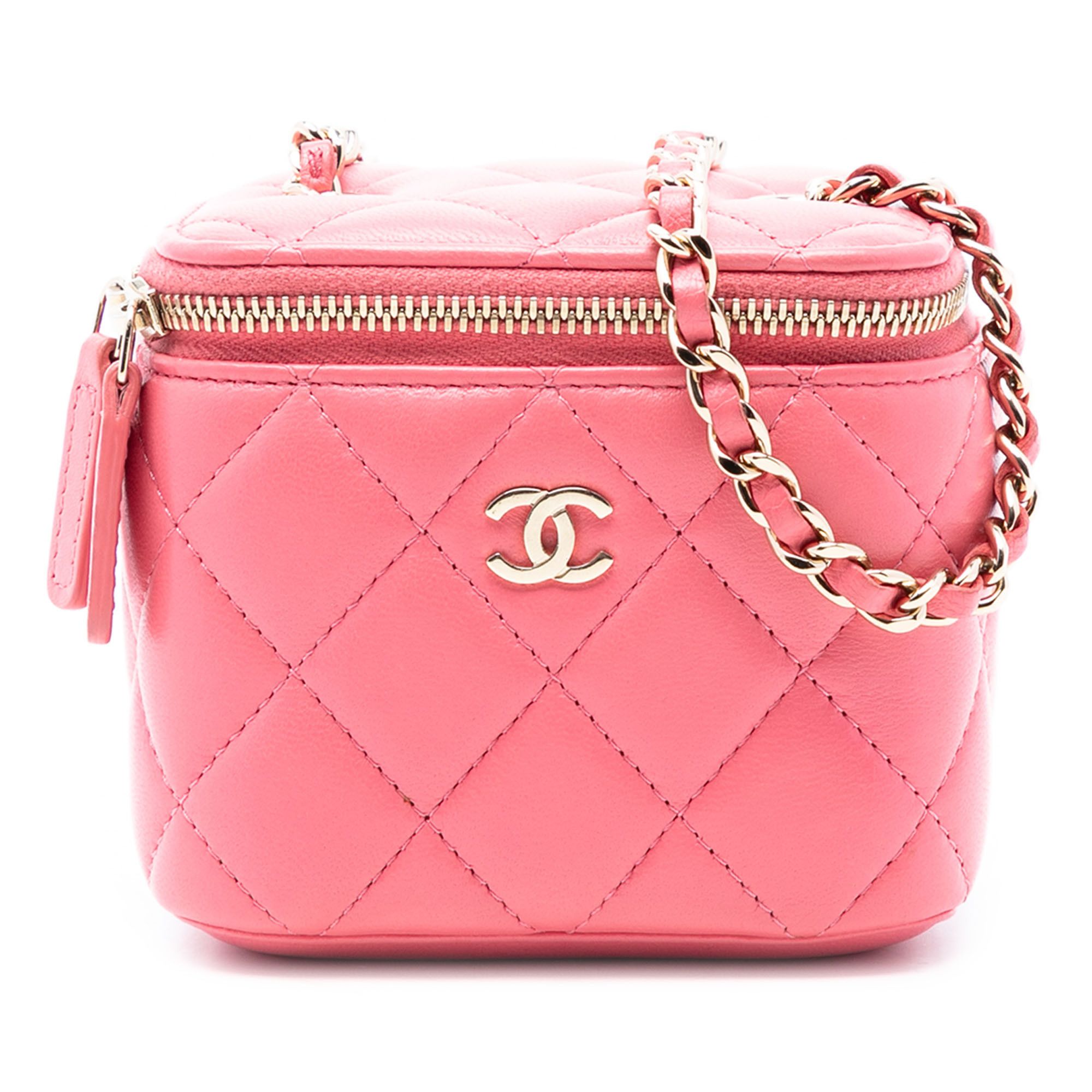 Chanel Chanel Mini Quilted Lambskin Top Handle Vanity Case With Chain Size ONE SIZE - 1 Thumbnail