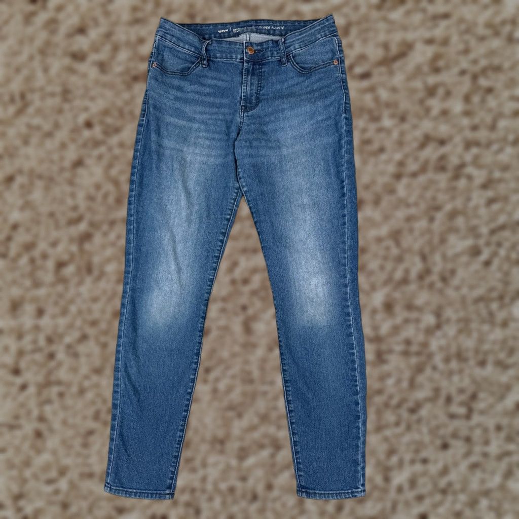 Old Navy Old Navy Jeans Pants Womens 8 Blue Denim Super Skinny Mid Rise Cotton 29x27 Size 30" / US 8 / IT 44 - 1 Thumbnail