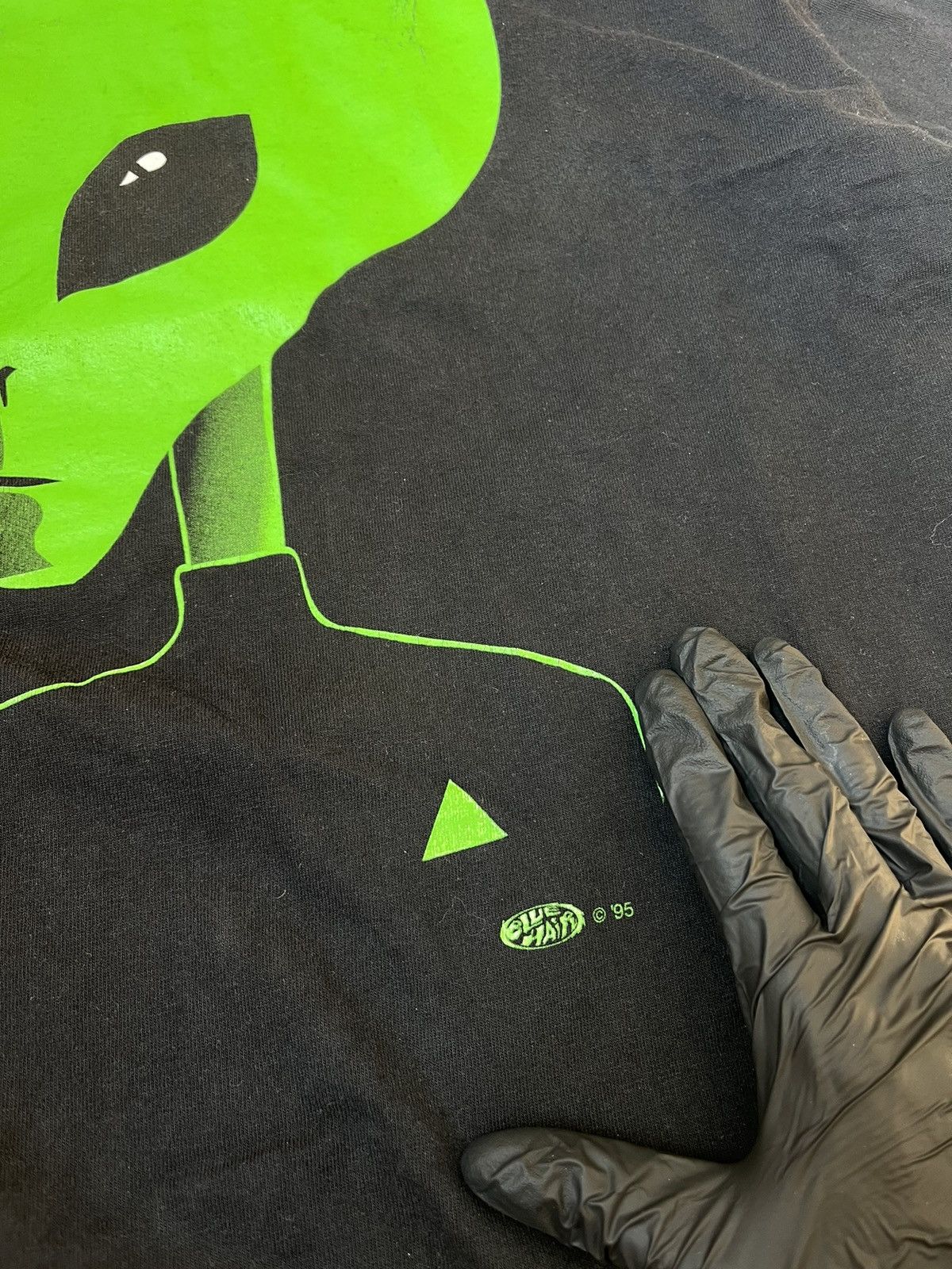 Alien Workshop × Vintage Vintage 90s Alien Skateboard Faded Big Face Tee Size US XL / EU 56 / 4 - 5 Thumbnail