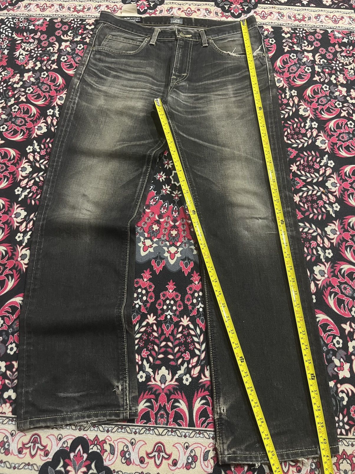 Vintage ⚡️Grunge⚡️Vintage Lee Riders Grime Style Mud Washed Jeans Size US 32 / EU 48 - 13 Thumbnail