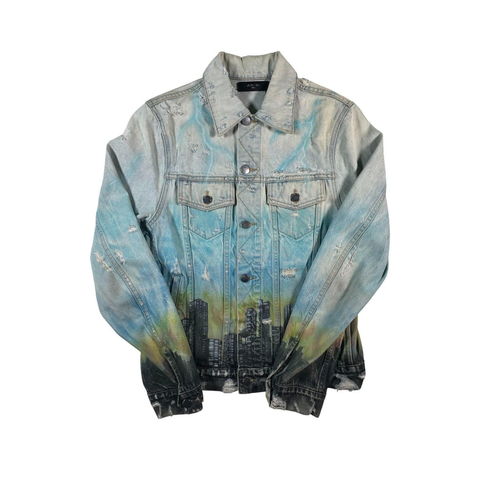 Amiri Amiri 'Skyline' Denim Jacket Size US S / EU 44-46 / 1 - 1 Thumbnail