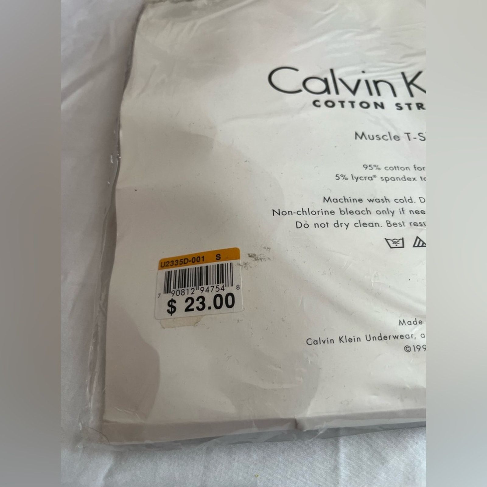Calvin Klein Calvin Klein Shirt 1pc Cotton Stretch Muscle Black Sz S NWT Size US S / EU 44-46 / 1 - 3 Thumbnail