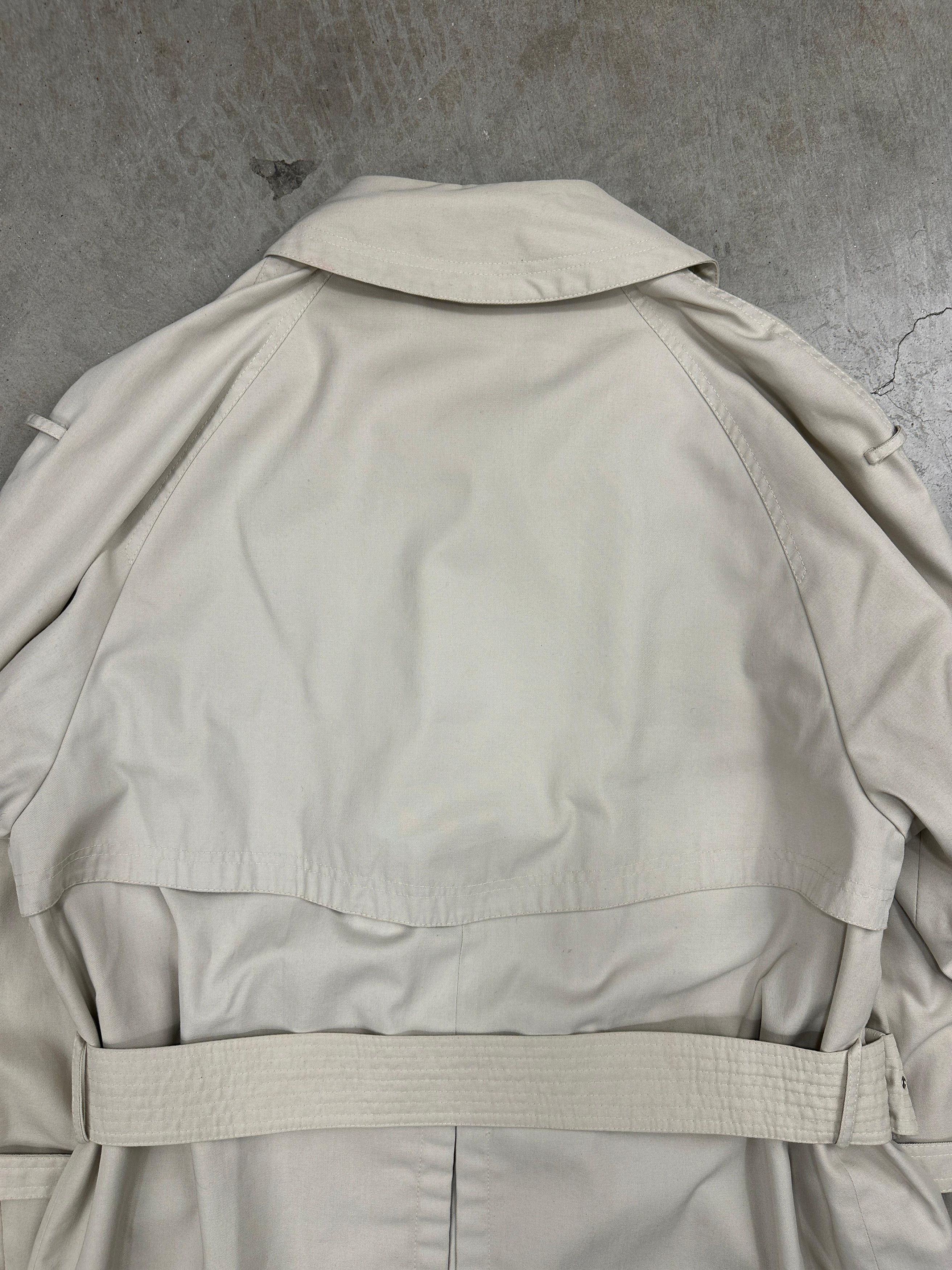 Vintage 80s Herno White Trenchcoat Size S / US 4 / IT 40 - 9 Thumbnail