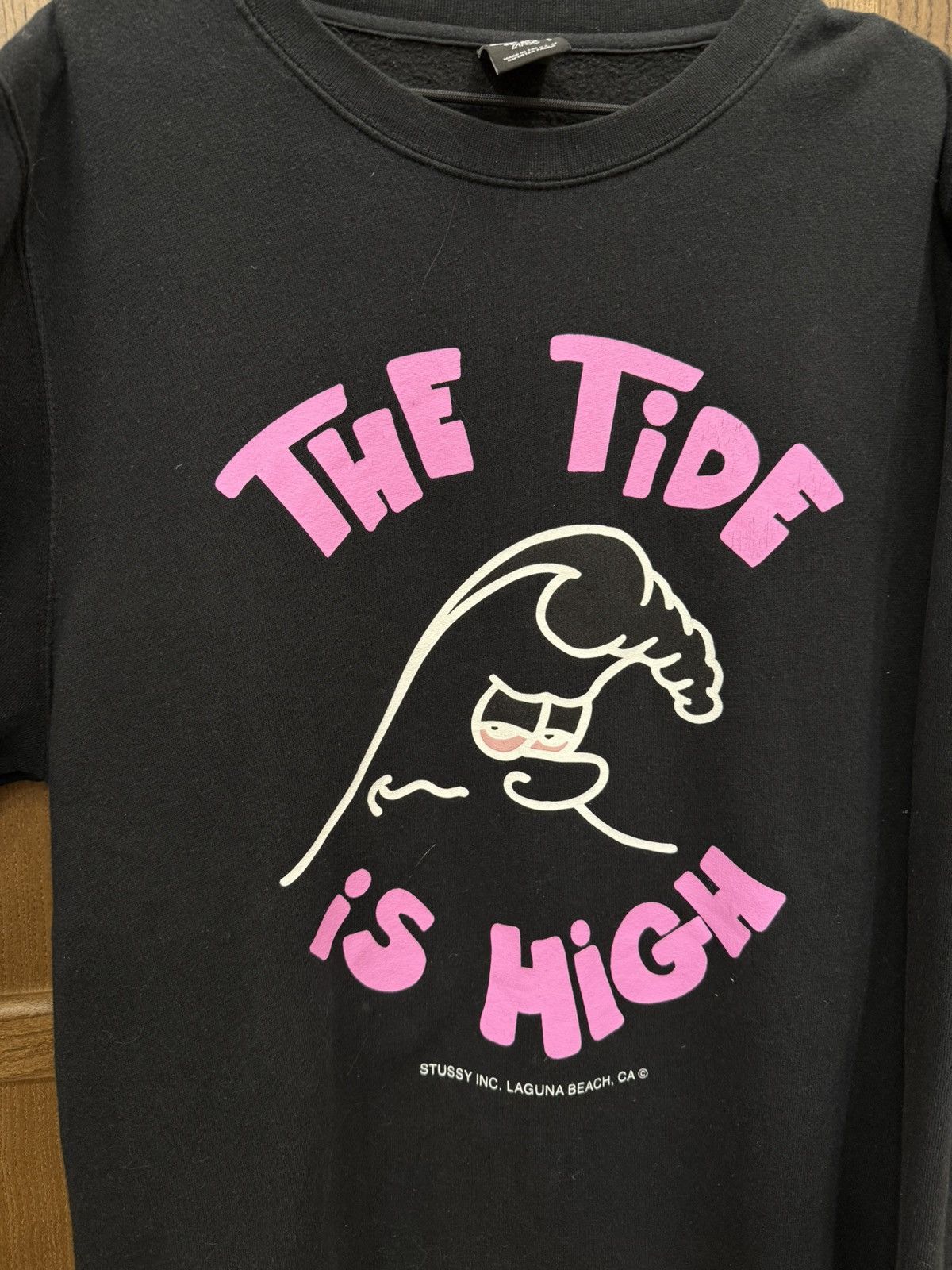 Stussy Stussy "the tide is high" Black Sweatshirt Size US L / EU 52-54 / 3 - 3 Thumbnail