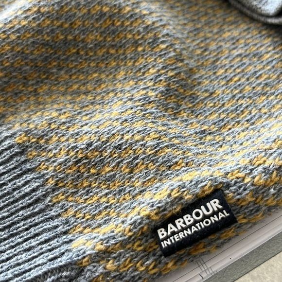 Barbour Barbour International Mens Grey Strata Crew Jumper Size US M / EU 48-50 / 2 - 6 Thumbnail
