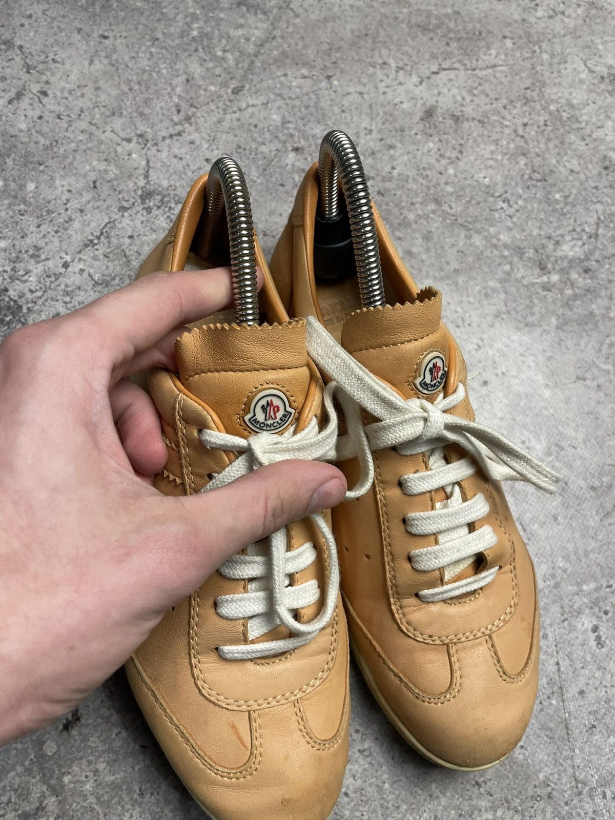 Moncler Moncler Leather low top shoes size EU38 Size US 8 / IT 38 - 7 Thumbnail