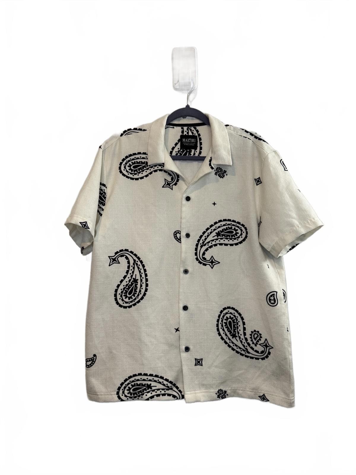 Designer Malibu Beach Club Paisley Short Sleeve Shirt Size US M / EU 48-50 / 2 - 5 Thumbnail
