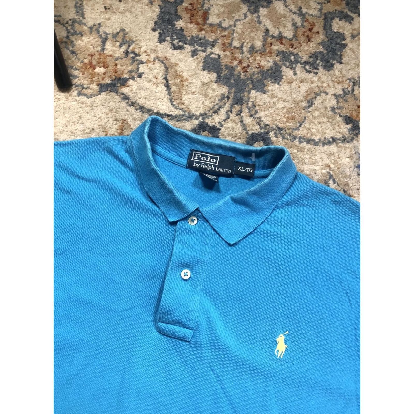 Polo Ralph Lauren Polo Ralph Lauren Polo Shirt Mens XL Blue Pony Logo 100% Cotton Short Sleeve Shirt Polo Polo Ralph Lauren XL Mens Blue Polo Shirt Size US XL / EU 56 / 4 - 6 Thumbnail