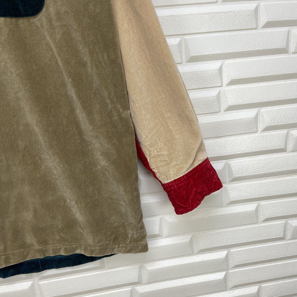 Japanese Brand Japanese Brand Velvet Color Block Loose Shirt Size US S / EU 44-46 / 1 - 11 Thumbnail