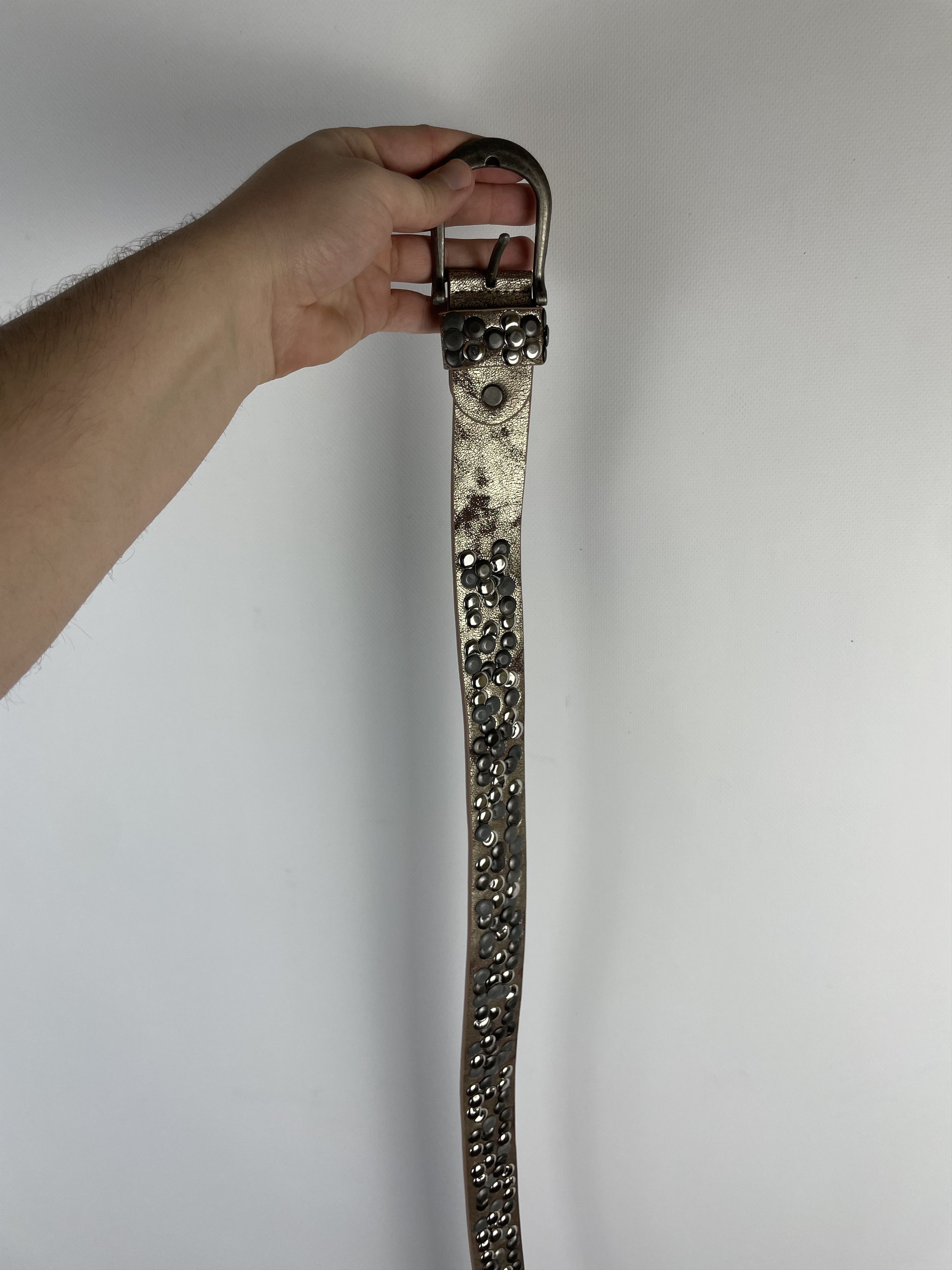 Other Vintage Leather belt Avant Garde Style Y2k Size ONE SIZE - 4 Thumbnail