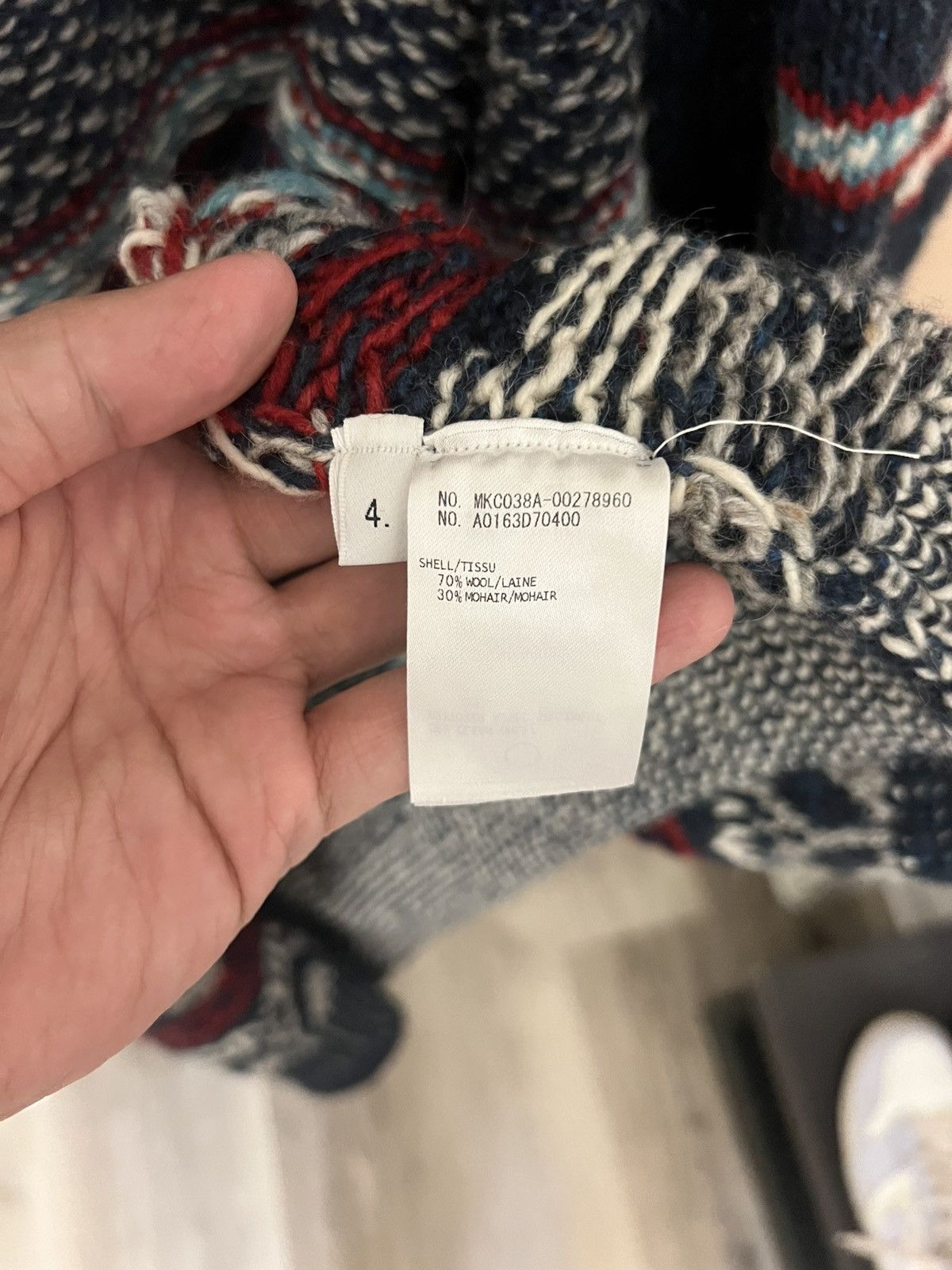 Thom Browne Thom Browne Dog Intarsia Fair Isle Knit Cardigan – Size 4 Size US L / EU 52-54 / 3 - 5 Thumbnail