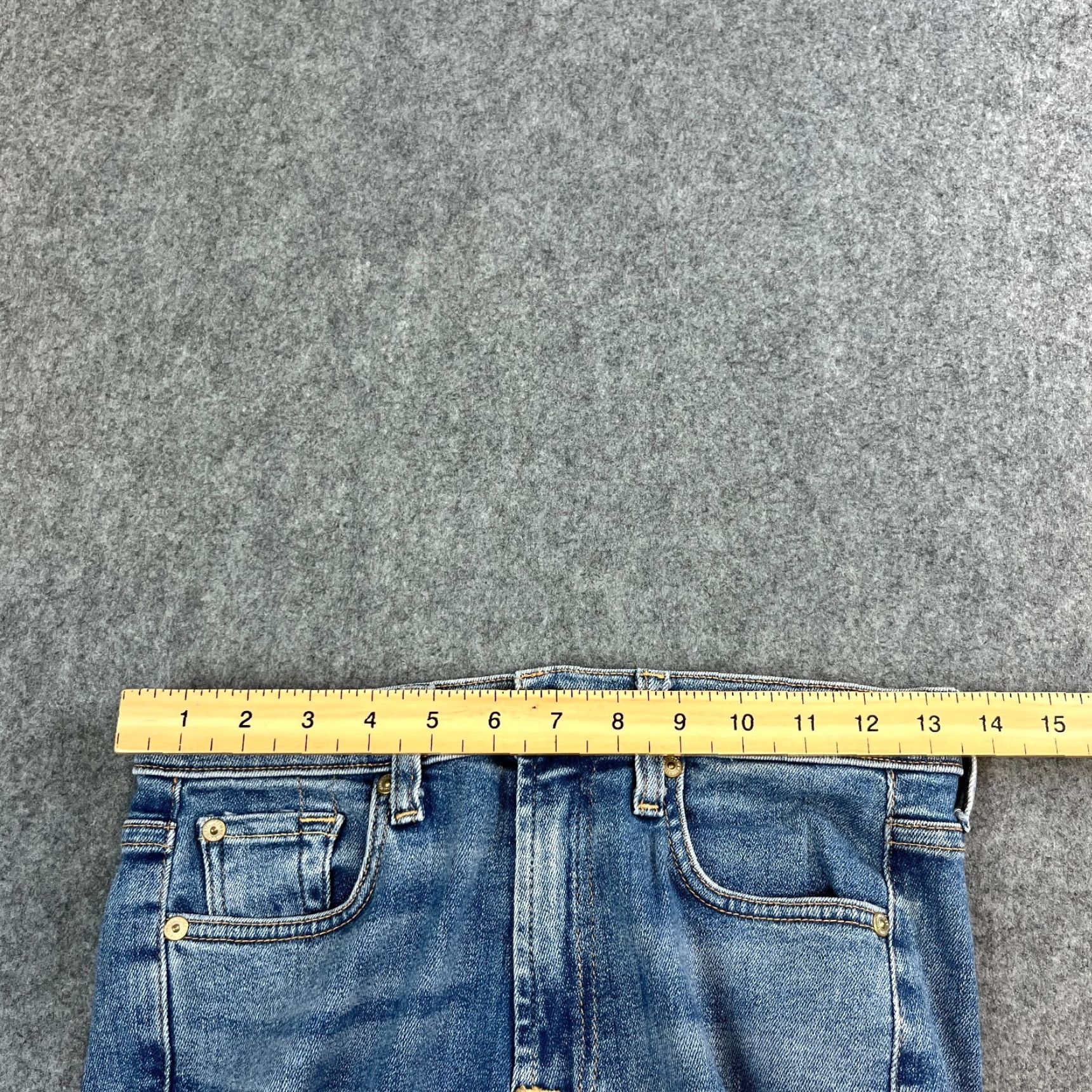 7 For All Mankind 7 For All Mankind Womens Jeans Bootcut Slim High Waist 8 Blue Denim 27 28in Inside Leg 28in 5-Pocket Styling Girls Womens Size 30" / US 8 / IT 44 - 7 Thumbnail