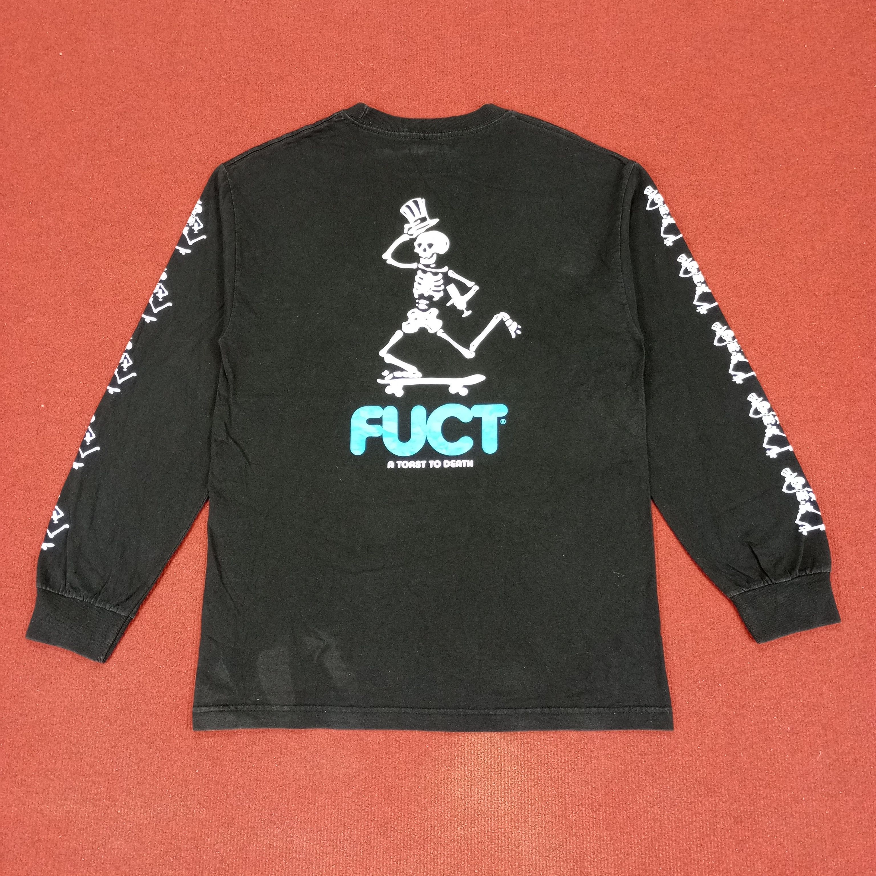 FUCT × Vintage Fuct Skulls Skater Skateboard Design Tshirt Size US M / EU 48-50 / 2 - 1 Thumbnail