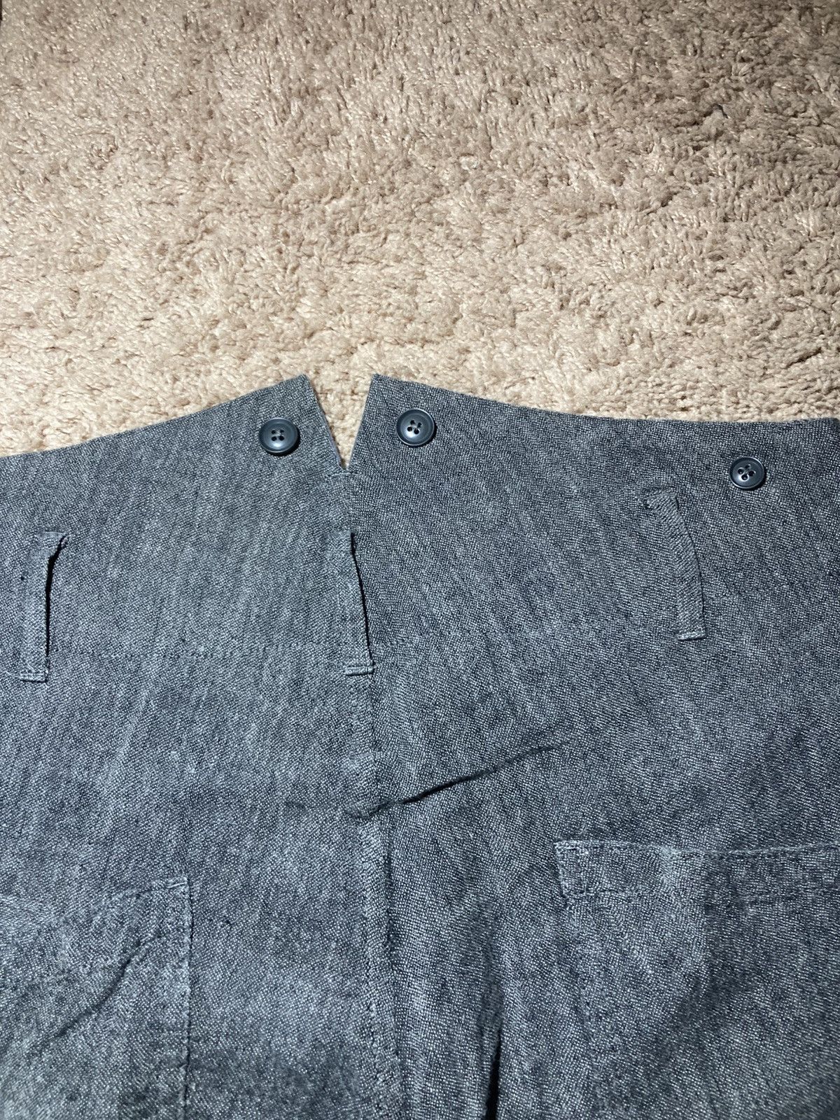 Yohji Yamamoto Sample Yohji Yamamoto Pour Homme Pants Gray Skinny 00s Size US 34 / EU 50 - 10 Thumbnail