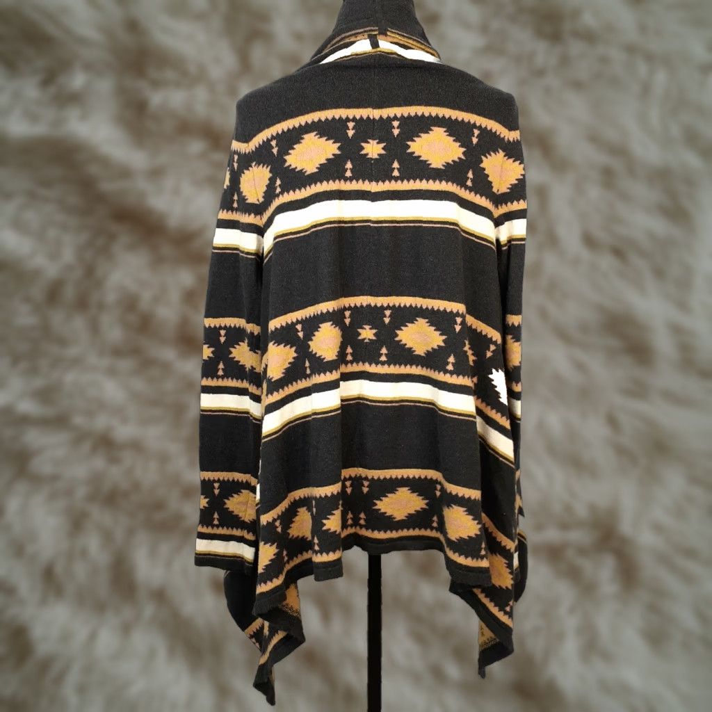 Forever 21 FOREVER 21 Angora Blend Sweater Cardigan Open Front Long Sleeve Aztec Multicolor S Women Closet Casual Fall Spring Winter9 Size S / US 4 / IT 40 - 1 Thumbnail