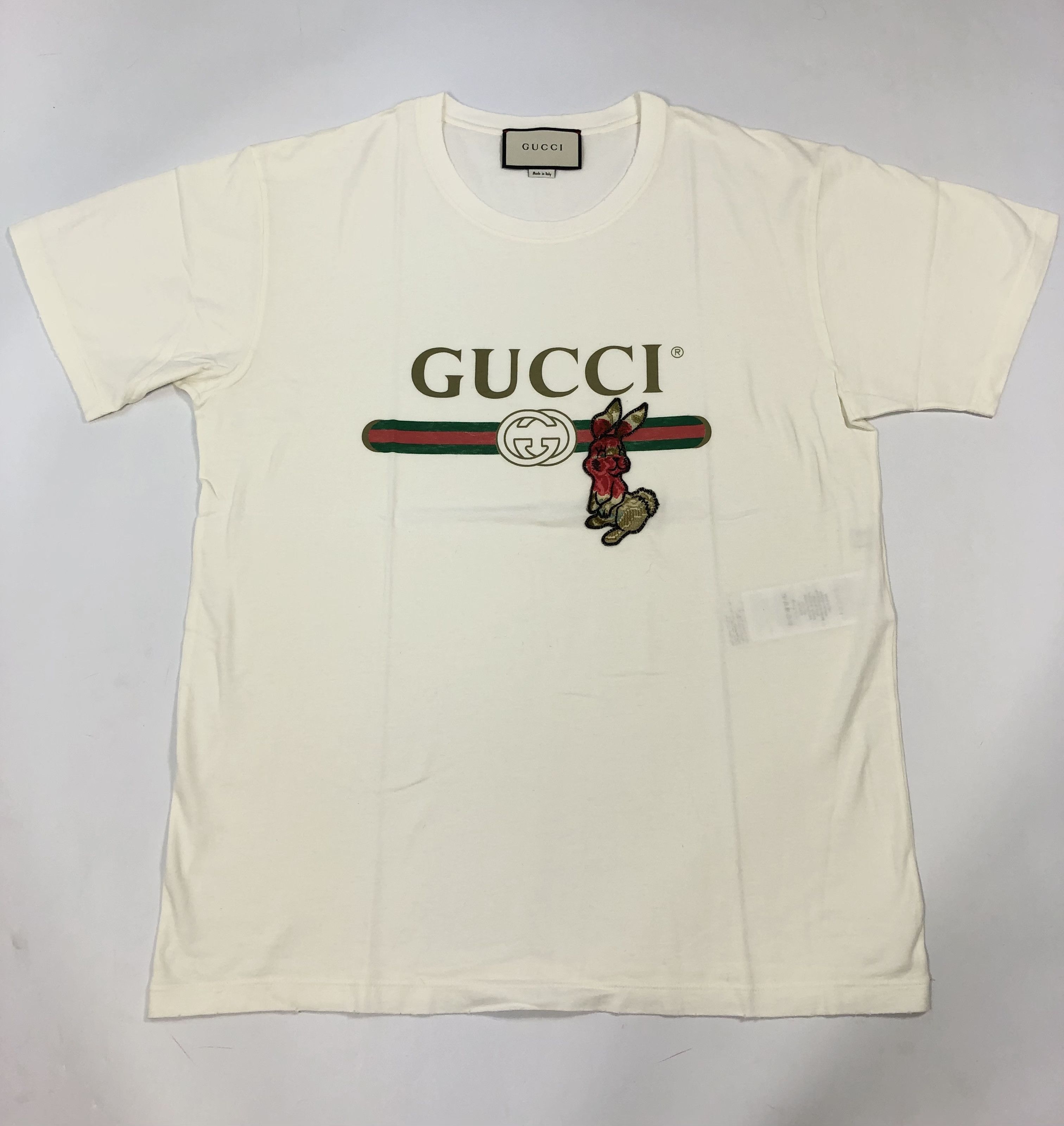 Gucci Classic Gucci T-shirt with embroidered bunny Size US L / EU 52-54 / 3 - 1 Thumbnail
