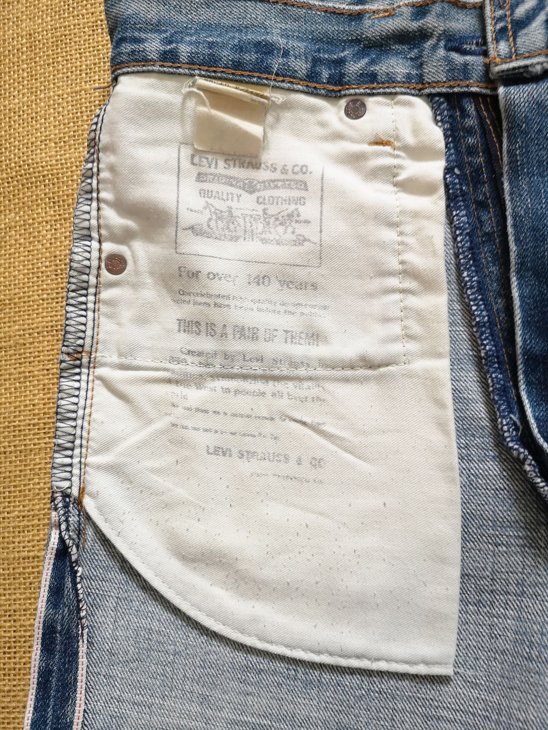 Levi's Levi's 502xx - 1990s - Big E Red Line Selvedge Japan W29 L28 Size US 29 - 12 Thumbnail