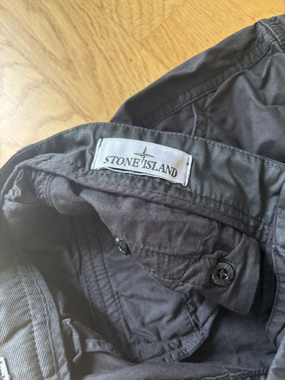 Stone Island Stone Island Black Cargo Pants - 29 Size US 29 - 5 Thumbnail