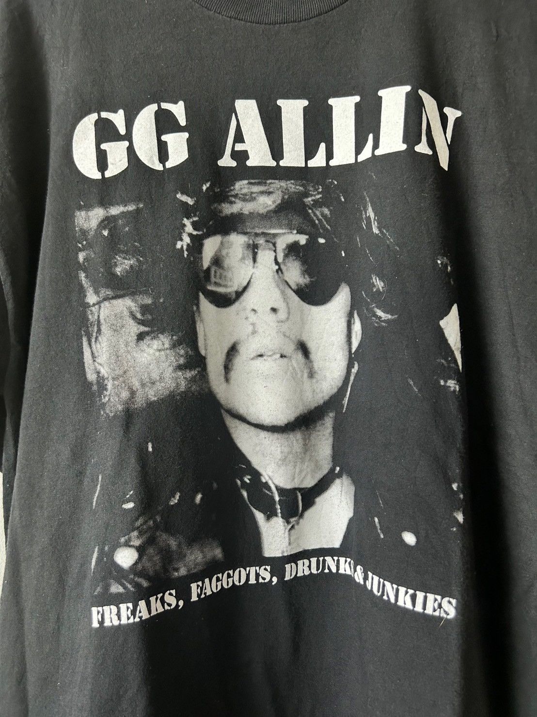 Band Tees GG Allin Vintage T Shirt 90’ Size US XL / EU 56 / 4 - 2 Thumbnail