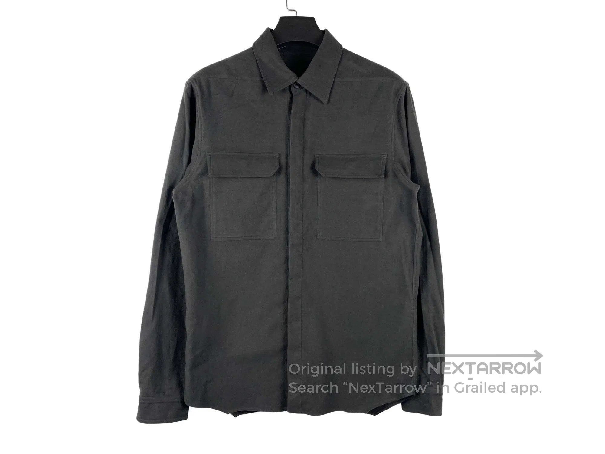 RICK OWENS Long Sleeve Cotton Shirt