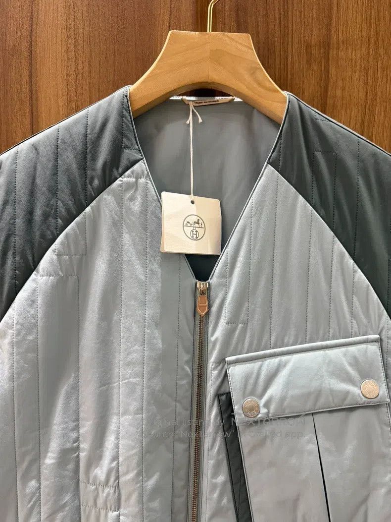 Hermes Hermes Patchwork zipper V-neck vest Size US S / EU 44-46 / 1 - 3 Thumbnail